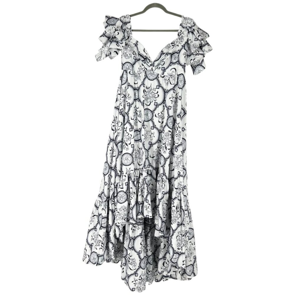 NWT Andres Otalora Raquira Off Shoulder Gown - Picture 4 of 12